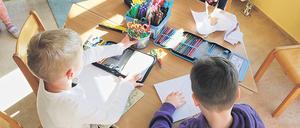 Betreut. 4500 Kinder besuchen Potsdams Krippen, 7500 die Kindergärten. 