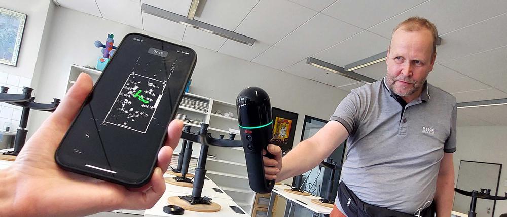 Potsdams Schulen werden per 360-Grad-Scan digital erfasst. 