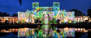Das bunte Herz der Schlössernacht: Die Orangerie wird im Park Sanssouci. 