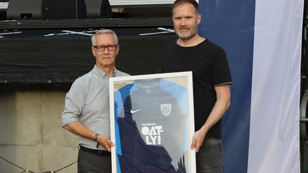 Der SVB geht mit neuem Trikot-Aufdruck in die neue Saison.