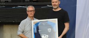 Der SVB geht mit neuem Trikot-Aufdruck in die neue Saison.