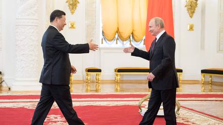 Chinas Präsident Xi zu Besuch im Kreml. (Archivbild aus dem Jahr 2020)