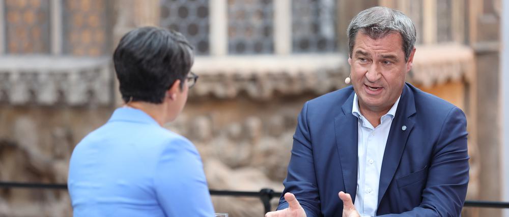 Aber auf das ZDF-Sommerinterview will CSU-Chef Markus Söder auf keinen Fall verzichten.