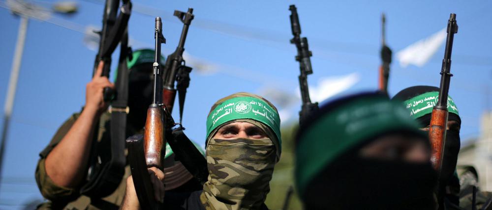 Kämpfer der Hamas: Die Gruppe wird von den USA, der EU und Israel als Terrororganisation eingestuft.