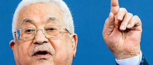 Der Präsident der Palästinensischen Autonomiebehörde, Mahmoud Abbas, im August in Berlin.