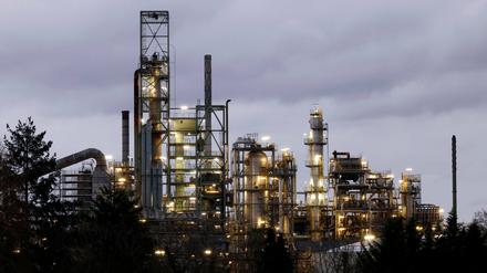 Eine Industrieanlage am Standort in Godorf im Rheinland.