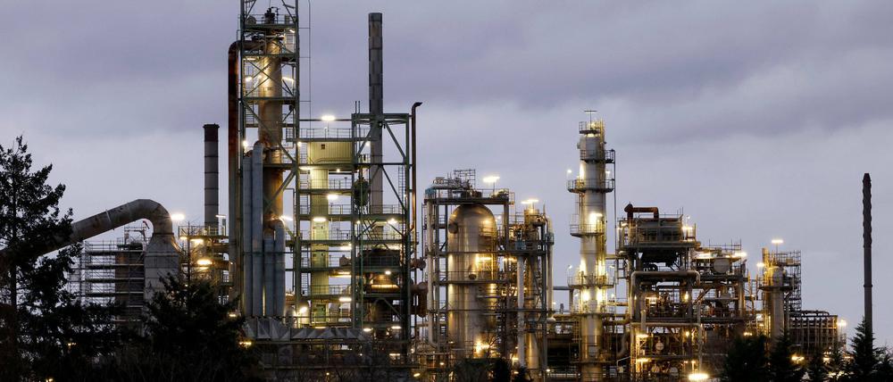 Eine Industrieanlage am Standort in Godorf im Rheinland.