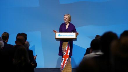 Die neue britische Premierministerin Liz Truss nach ihrem Sieg.