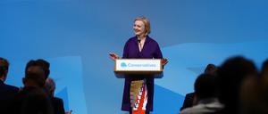 Die neue britische Premierministerin Liz Truss nach ihrem Sieg.