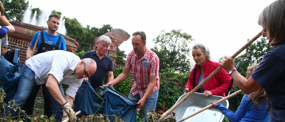 Vandalismus, Verwahrlosung und fehlende Pflege, so sah es 2013 noch aus - es war ein weiter Weg, bis der Arnswalder Platz wieder ein Schmuckstück war.