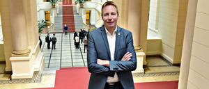 Der Hausherr: Dennis Buchner im Berliner Abgeordnetenhaus.