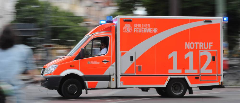 Rettungswagen der Berliner Feuerwehr.