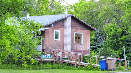 In diesem Haus in Weldon, Saskatchewan soll die Messerattacke stattgefunden haben.