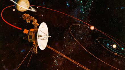 Die Sonden Voyager 1 und Voyager 2 verlassen bereits unser Sonnensystem, aber außerirdischem Leben sind sie bislang nicht begegnet.