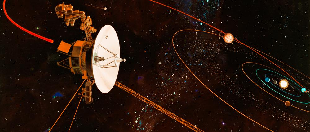 Die Sonden Voyager 1 und Voyager 2 verlassen bereits unser Sonnensystem, aber außerirdischem Leben sind sie bislang nicht begegnet.