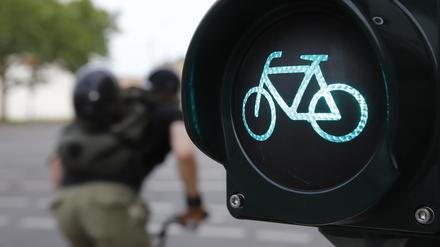 Radverkehr in Potsdam. 