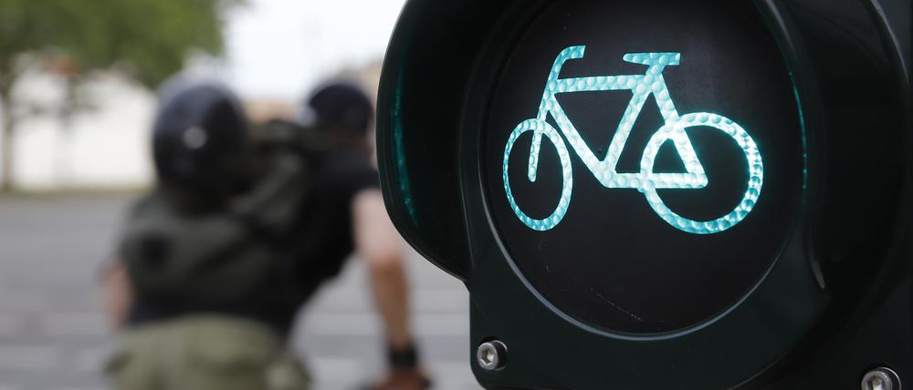 Radverkehr in Potsdam. 