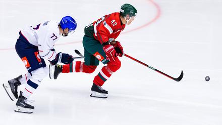 Im ersten Duell liefen die Eisbären ihren Gegenspielern oft hinterher, in diesem Fall hat Marcel Barinka das Nachsehen.