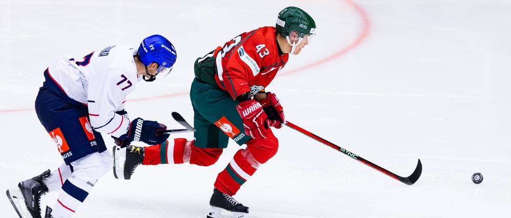 Im ersten Duell liefen die Eisbären ihren Gegenspielern oft hinterher, in diesem Fall hat Marcel Barinka das Nachsehen.