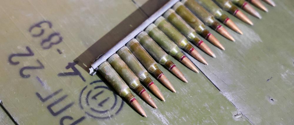 Munition im Eisen- und Stahlwerk Azovstal