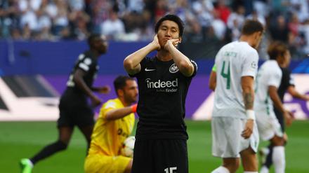 Daichi Kamada und seine Frankfurter waren am Mittwoch chancenlos.