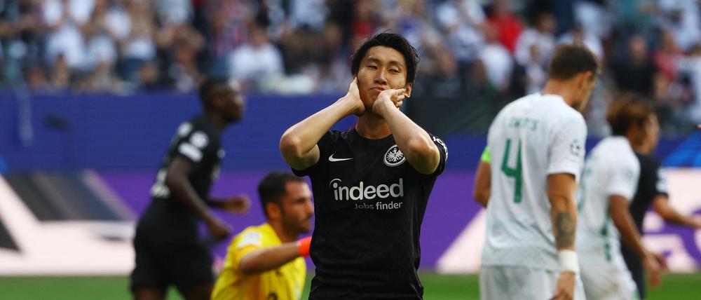 Daichi Kamada und seine Frankfurter waren am Mittwoch chancenlos.