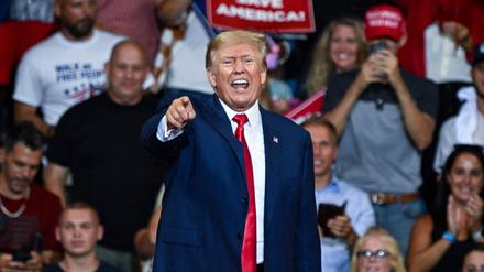 Trumps Anhänger warten auf eine Kandidatur des ehemaligen Präsidenten (Symbolbild).