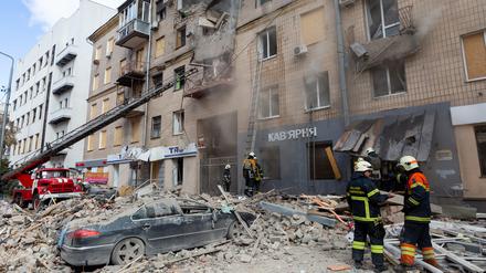 Jans Haus in der Ivanova-Straße in Charkiw nach dem Beschuss durch russische Raketen. Foto: Mikho Kontorovitsch 