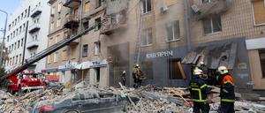 Jans Haus in der Ivanova-Straße in Charkiw nach dem Beschuss durch russische Raketen. Foto: Mikho Kontorovitsch