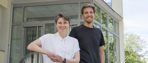 Annabelle von Reutern und Dominik Campanella von Concular am Zille-Campus in Berlin-Charlottenburg.