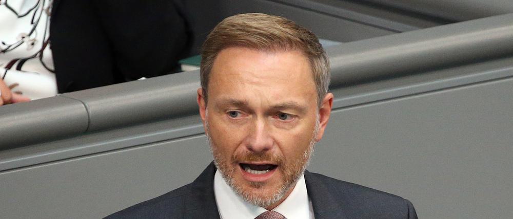 Bundesfinanzminister Christian Lindner (FDP)