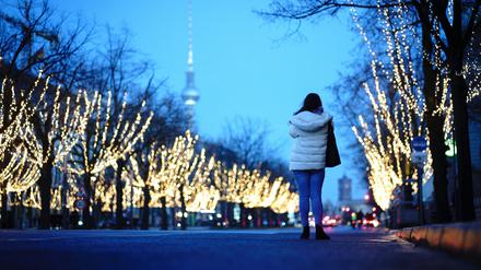 Ob die der Boulevard Unter den Linden auch dieses Jahr weihnachtlich leuchtet, ist ungewiss.