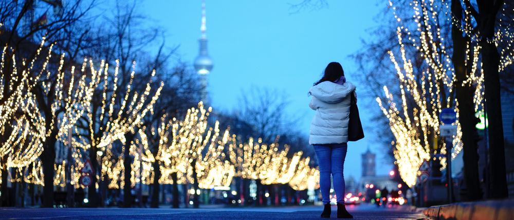 Ob die der Boulevard Unter den Linden auch dieses Jahr weihnachtlich leuchtet, ist ungewiss.