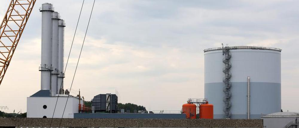 Das Heizkraftwerk Potsdam Süd wird mit Erdgas betrieben.