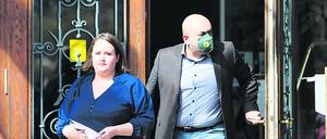 Ricarda Lang und Omid Nouripour, die Bundespitze von Bündnis 90/Die Grünen (Archivbild vom April 2022)