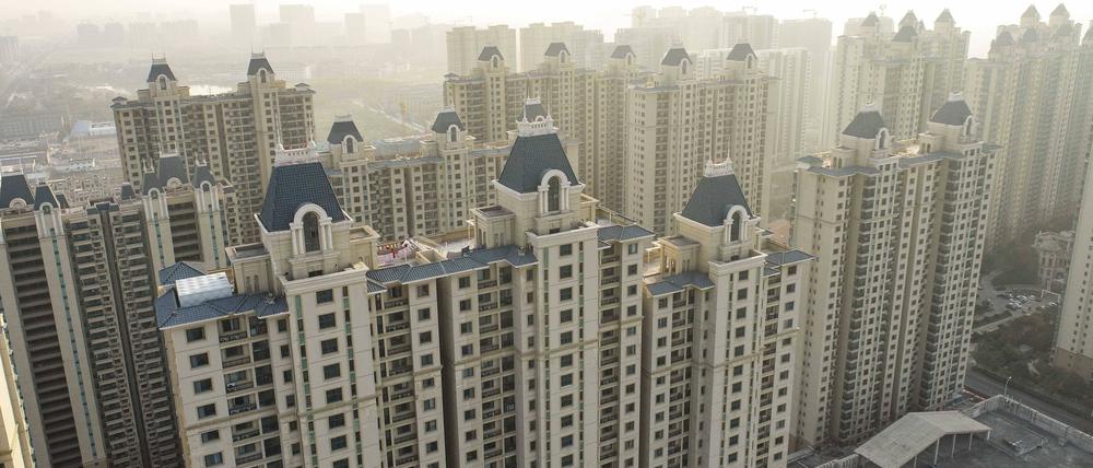 Der Evergrande Mingdu housing complex in Huaian.