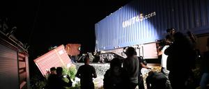 Kurz nach dem Zusammenstoß gegen 21:30 Uhr in Zentralkroatien.