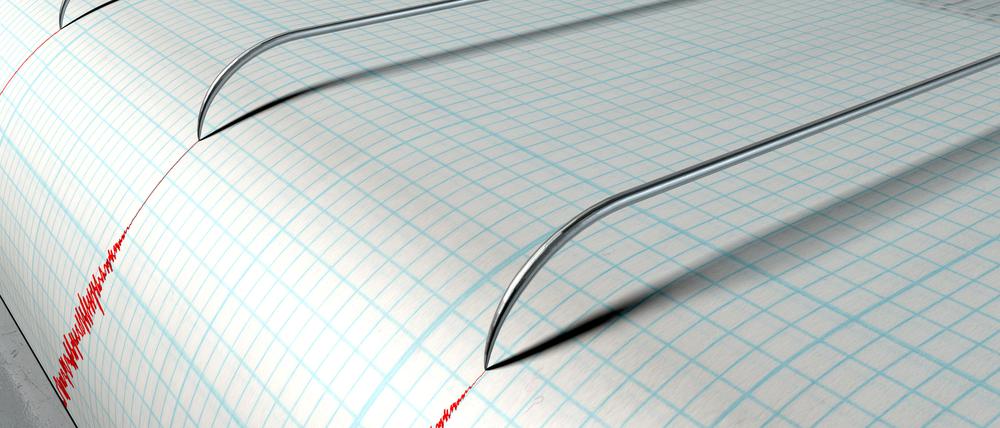 Ein Seismograf zeigt die Stärke eines Erdbebens an. (Symbolbild)