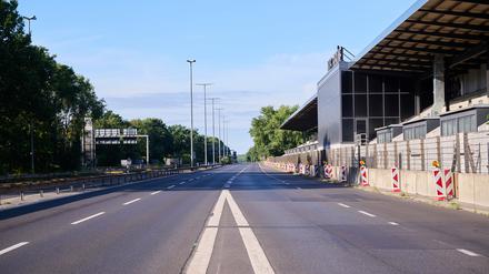 Wegen des Bombenfunds wurde auch die Autobahn gesperrt.