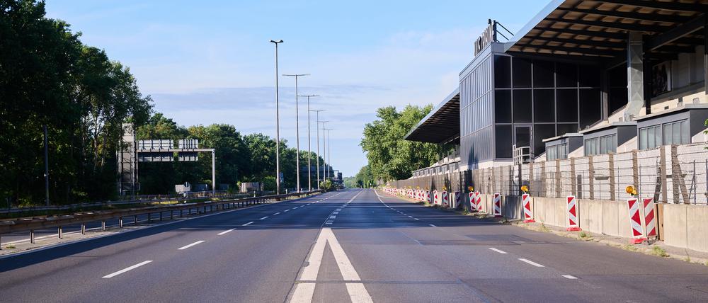 Wegen des Bombenfunds wurde auch die Autobahn gesperrt.