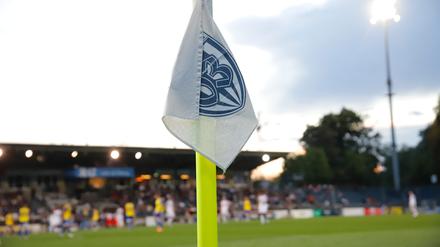 Regionalliga Nordost 22/23 Flutlichtspiel; SV Babelsberg 03- FSV Luckenwalde 1:1, Flutlicht im Karl-Liebknecht-Stadion, Flutlicht Stimmung im "Karli"  Foto: Manfred Thomas