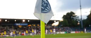 Regionalliga Nordost 22/23 Flutlichtspiel; SV Babelsberg 03- FSV Luckenwalde 1:1, Flutlicht im Karl-Liebknecht-Stadion, Flutlicht Stimmung im "Karli"  Foto: Manfred Thomas