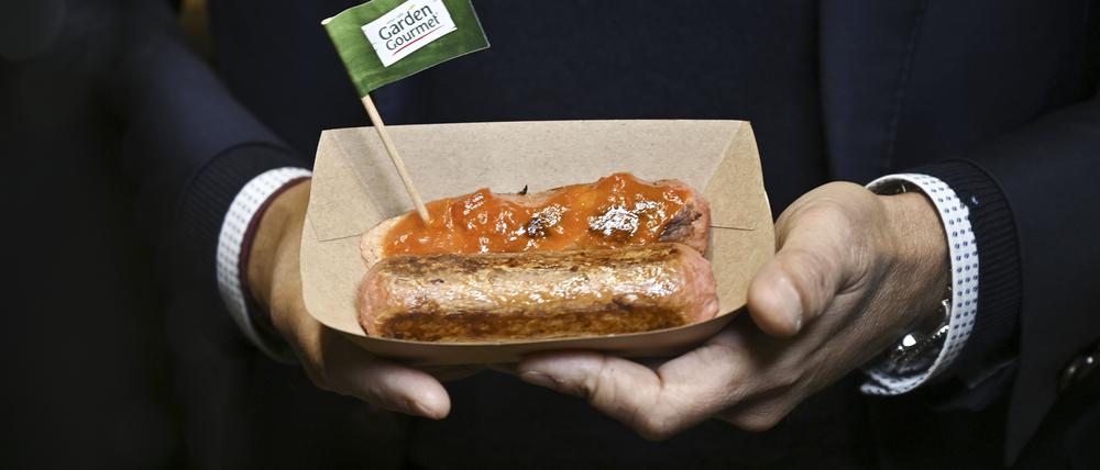 Vegane Wurst von Lebensmittelmulti Nestlé.