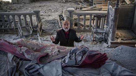 Die Kathedrale von Schuschi, 15 Kilometer entfernt von Berg-Karabachs Hauptstadt Stepanakert, wurde am 13. Oktober bombardiert.