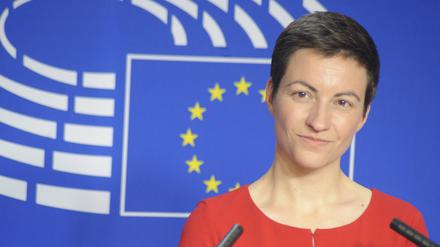 Ska Skeller bei einer Pressekonferenz im Jahr 2020.