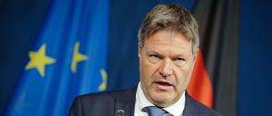 Bundesminister Robert Habeck am Rande des Treffens der G7-Handelsminister.