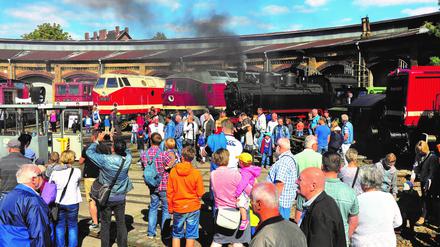 Beim Eisenbahnfest herrscht immer großer Andrang.