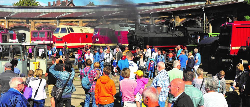 Beim Eisenbahnfest herrscht immer großer Andrang.