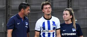 Vom Pech verfolgt. Ruwen Werthmüller (Mitte) hatte sich nach einer schweren Knieverletzung gerade erst zurückgekämpft, da erwischte es ihn erneut.