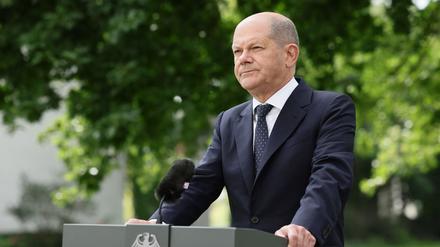 Kanzler Scholz blickt verhalten optimistisch auf den Winter. 